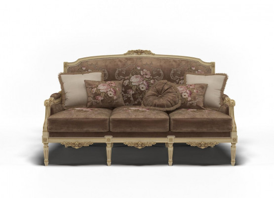 Sofa Podkładka Kanapa 3 miejsce do siedzenia Sofa tekstylna Oryginalne Kanapy Sofy Meble Trzyosobowe