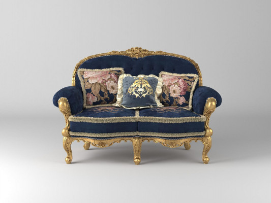 Chesterfield Sofa 2 miejsce do siedzenia Podkładka Kanapy Sofy Aksamit Materiał Dwumiejscowe Meble Nowe