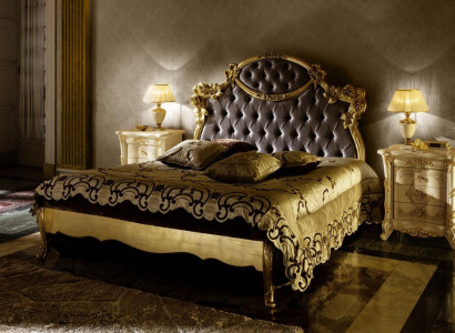 Łóżko Klasyczne Luksusowe łóżko Chesterfield Sypialnia Hotel Barokowe Meble Nowe