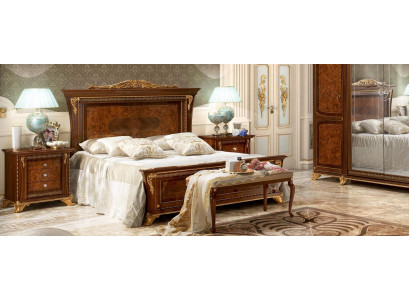 Luksusowa Grupa Ustawić Nowe Łóżko 2x Stolik nocny 3 szt. Zestaw Sypialni