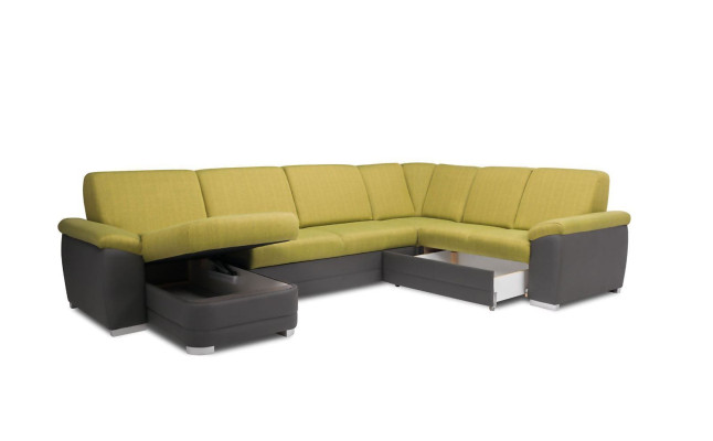 Narożnikowa kanapa Żywy krajobraz Sofa Kanapa Podkładka Narożnik Ustawić U Form Materiał Sofy Nowość