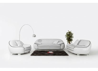 Skórzana sofa kanapa Żywy krajobraz 3+2+1 miejsce do siedzenia Ustawić Design Modern Sofa F3013