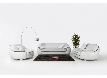 Skórzana sofa kanapa Żywy krajobraz 3+2+1 miejsce do siedzenia Ustawić Design Modern Sofa F3013
