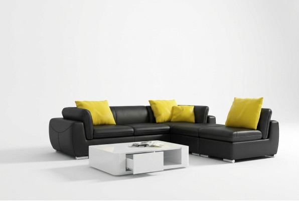 Sofa skórzana kanapa Żywy krajobraz Narożnik kanapa Narożnik Ustawić Design Nowoczesna Sofa F3014 Nowość