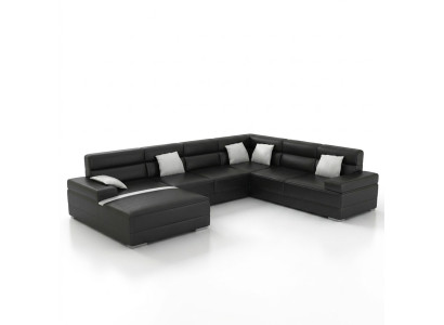 Sofa skórzana kanapa Żywy krajobraz Narożnik kanapa Narożnik Ustawić Design Nowoczesna Sofa F3016 Nowość