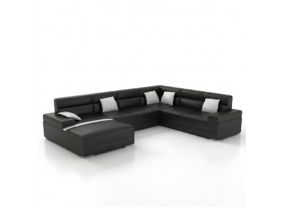 Sofa skórzana kanapa Żywy krajobraz Narożnik kanapa Narożnik Ustawić Design Nowoczesna Sofa F3016 Nowość