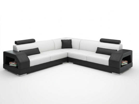 Skórzana sofa kanapa Żywy krajobraz Narożnik kanapa Narożnik Ustaw Design Modern Sofa G8001B