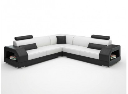 Skórzana sofa kanapa Żywy krajobraz Narożnik kanapa Narożnik Ustaw Design Modern Sofa G8001B
