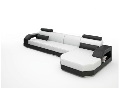 Skórzana sofa kanapa Żywy krajobraz Narożnik kanapa Narożnik Ustaw Design Modern Sofa G8001C