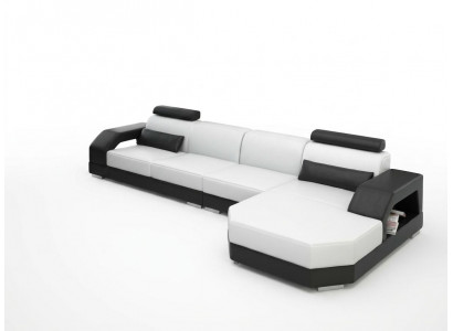 Skórzana sofa kanapa Żywy krajobraz Narożnik kanapa Narożnik Ustaw Design Modern Sofa G8001C