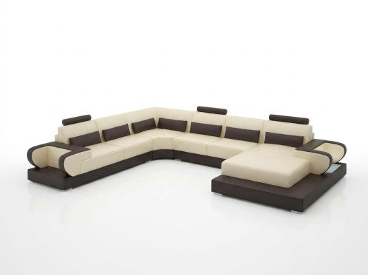 Skórzana sofa kanapa Żywy krajobraz Narożnik kanapa Narożnik Ustaw Design Modern Sofa G8003