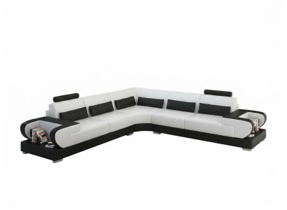 Skórzana sofa kanapa Żywy krajobraz Narożnik kanapa Narożnik Ustaw Design Modern Sofa G8003B