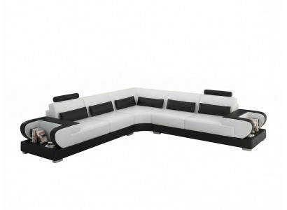 Skórzana sofa kanapa Żywy krajobraz Narożnik kanapa Narożnik Ustaw Design Modern Sofa G8003B
