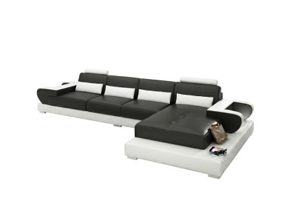 Skórzana sofa kanapa Żywy krajobraz Narożnik kanapa Narożnik Ustaw Design Modern Sofa G8003C