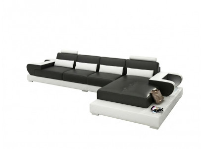 Skórzana sofa kanapa Żywy krajobraz Narożnik kanapa Narożnik Ustaw Design Modern Sofa G8003C