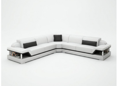 Skórzana sofa kanapa Żywy krajobraz Narożnik kanapa Narożnik Ustaw Design Modern Sofa G8004B