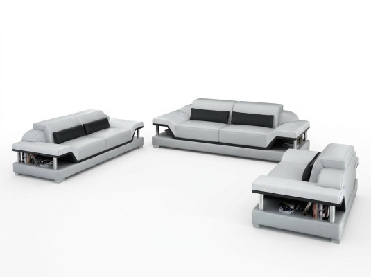Skórzana sofa Kanapa Żywy krajobraz 3+2+1 miejsce do siedzenia Ustawić Design Sofa Zestaw sofowy
