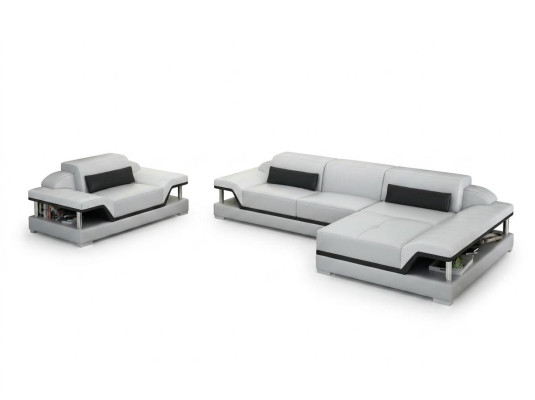Design Skórzana Sofa Sofa Kanapa Podkładka Narożnik Żywy krajobraz Ustawić Sofy Nowy G8004F