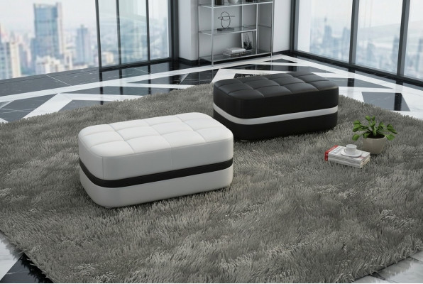 Design Podkładka Stołek Podnóżek Ottoman Siedziba Tapicerowana Pufa