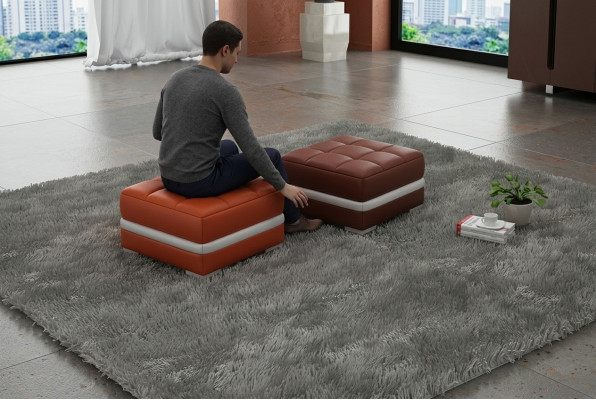 Design Podkładka Stołek Podnóżek Ottoman Siedziba Tapicerowana Pufa FT002