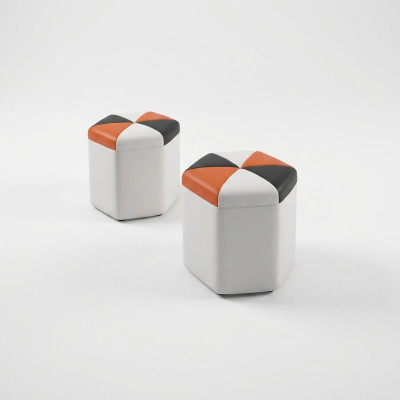 Design Podkładka Stołek Podnóżek Ottoman Siedziba Szezlong Tapicerowany FT004