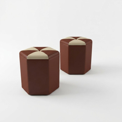 Design Podkładka Stołek Podnóżek Ottoman Siedziba Tapicerowana Pufa FT007