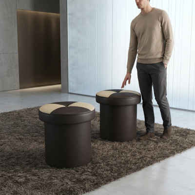 Design Podkładka Stołek Podnóżek Ottoman Siedziba Szezlong Tapicerowany FT008