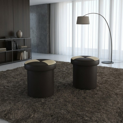 Design Podkładka Stołek Podnóżek Ottoman Siedziba Szezlong Tapicerowany FT008