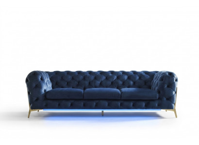 Chesterfield Siedziba Włókienniczy Materiał 2 miejsce siedzące Pokój dzienny Sofa Podkładka Ustawić