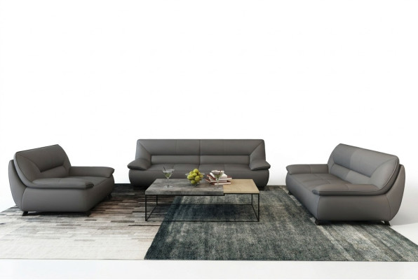 Sofa Kanapa Podkładka 3 miejsce do siedzenia Skóra Sofy Kanapy Obcios Siedziba Design