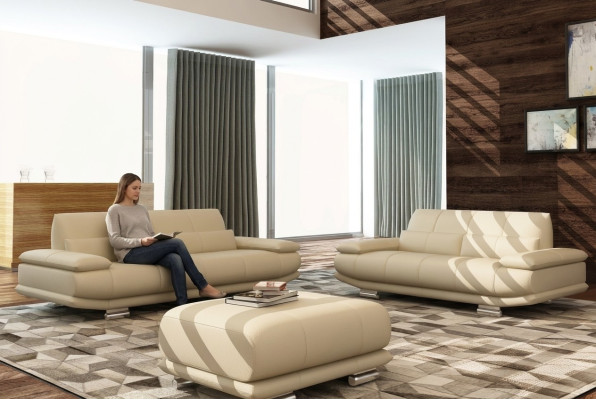 Sofa Kanapa Podkładka 3 miejsce do siedzenia Skóra Sofy Obcios Kanapy Siedziba Design