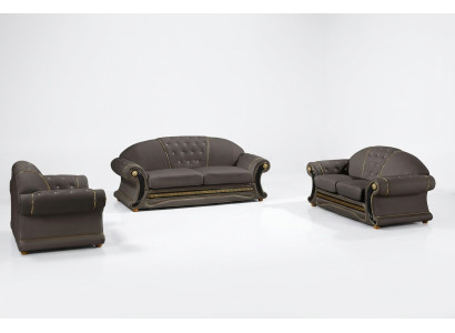 Classic Designer 3 miejsce do siedzenia Chesterfield Skóra Couch Podkładka Siedziba bez 2+1 Nowość