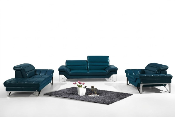 Zestaw sofowy Skóra Sofa Zestaw 3+2 (bez Fotel) Kanapa Siedziba Podkładka Ustawić 994