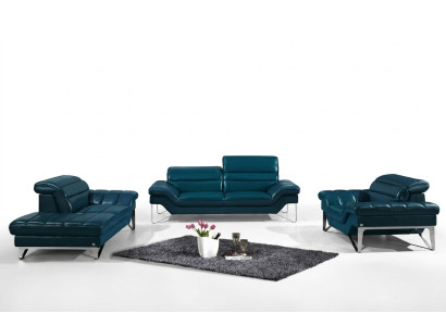 Zestaw sofowy Skóra Sofa Zestaw 3+2 (bez Fotel) Kanapa Siedziba Podkładka Ustawić 994