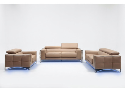 Zestaw sofowy Skóra Sofa Zestaw 3+2 (bez Fotel) Kanapa Siedziba Podkładka Ustawić 1504