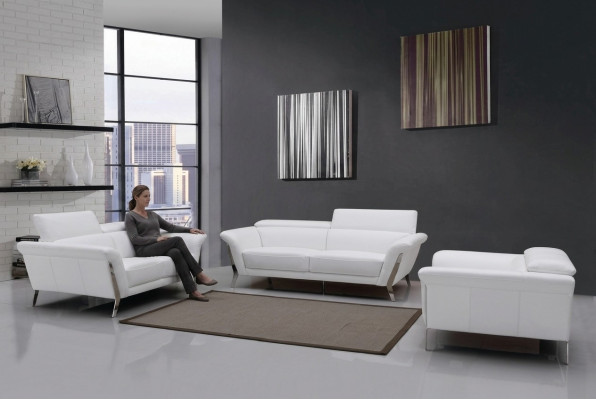 Zestaw sofowy Skóra Sofa Zestaw 3+2 (bez Fotel) Kanapa Siedziba Podkładka Ustawić 1547