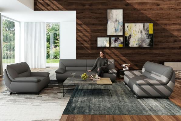 Skóra Sofa Sofa Podkładka Ustawić 3+2 miejsce siedzące Sofy Sofy Obcios Sofy Nowość