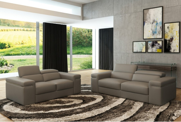 Regulowana kanapa skórzana Siedziba Podkładka Zestaw do salonu Skóra Ustawić Sofa kanapa 3+2+1