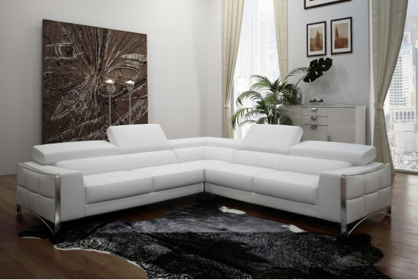 Skórzana sofa kanapa Żywy krajobraz Narożnik kanapa Narożnik Ustaw Design Modern Sofa 1504B