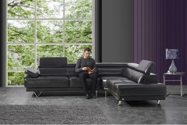Wielofunkcyjna Kanapa Narożnikowa kanapa Media TV Sofa Kanapa Skórzana Sofa 291 x 222 cm Kształt L Nowość