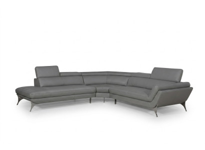 Skórzana sofa kanapa Żywy krajobraz Narożnikowa kanapa Narożnik Ustaw Design Modern Sofa 1541