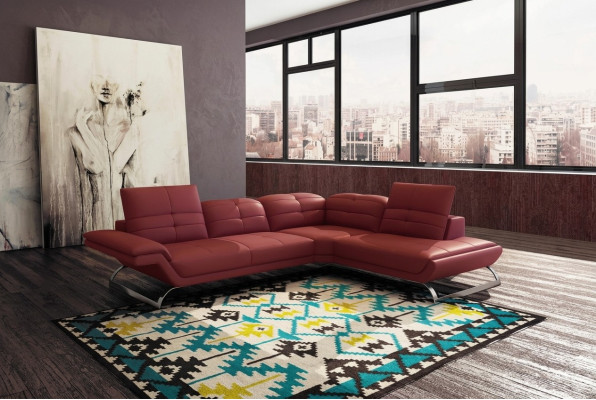 Wielofunkcyjna kanapa Narożnikowa kanapa Media TV Sofa Sofa skórzana Sofa Żywy krajobraz LForm