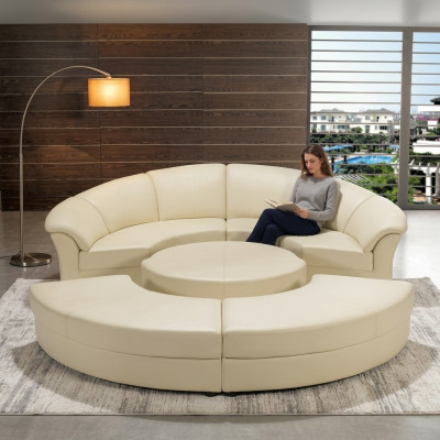 Okrągły xxl Podkładka Żywy krajobraz kanapa Okrągły Narożnik sofa skórzana sofa Siedziba Narożnik Ustawić