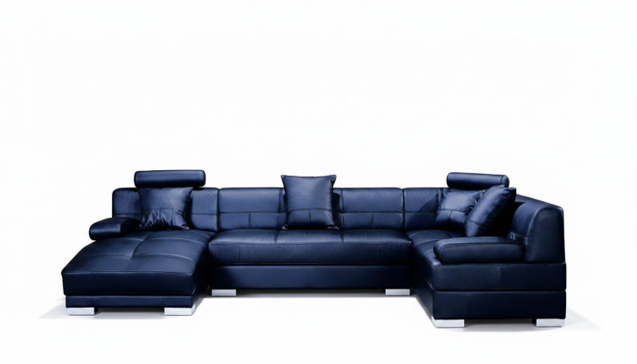 Skórzana sofa kanapa Żywy krajobraz Narożnikowa kanapa Narożnik Ustaw Design Modern Decor