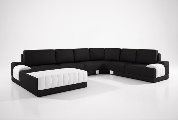Podkładka Skórzana Sofa Sofa Kanapa Podkładka Narożnik Siedziba Ustawić U Shape XXL Big