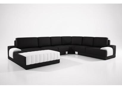 Podkładka Skórzana Sofa Sofa Kanapa Podkładka Narożnik Siedziba Ustawić U Shape XXL Big