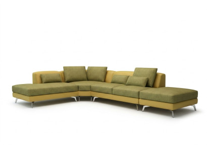 Skórzana sofa kanapa Żywy krajobraz Narożnikowa kanapa Narożnik Ustaw Design Modern Sofa 5111