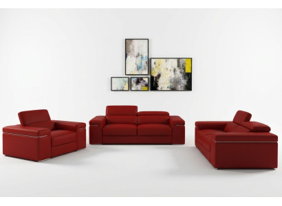 Zestaw sofowy Kanapa Podkładka Skóra Sofa Salon Siedziba 3+2+1 Zestaw Obcios