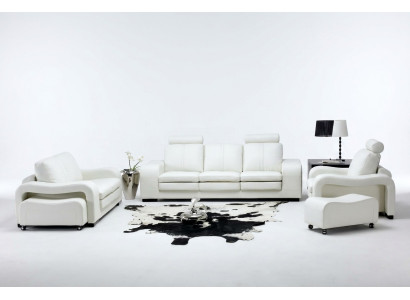 Skórzana sofa kanapa Żywy krajobraz 3+2+1 miejsce do siedzenia Ustawić Design Modern Sofa A1112