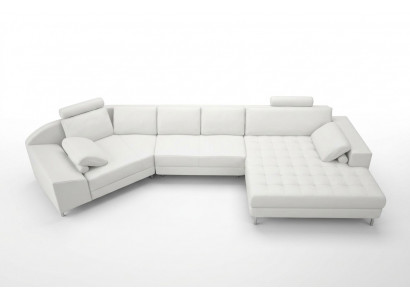 Skórzana sofa kanapa Żywy krajobraz Narożnikowa kanapa Narożnik Ustaw Design Modern Sofa A1116